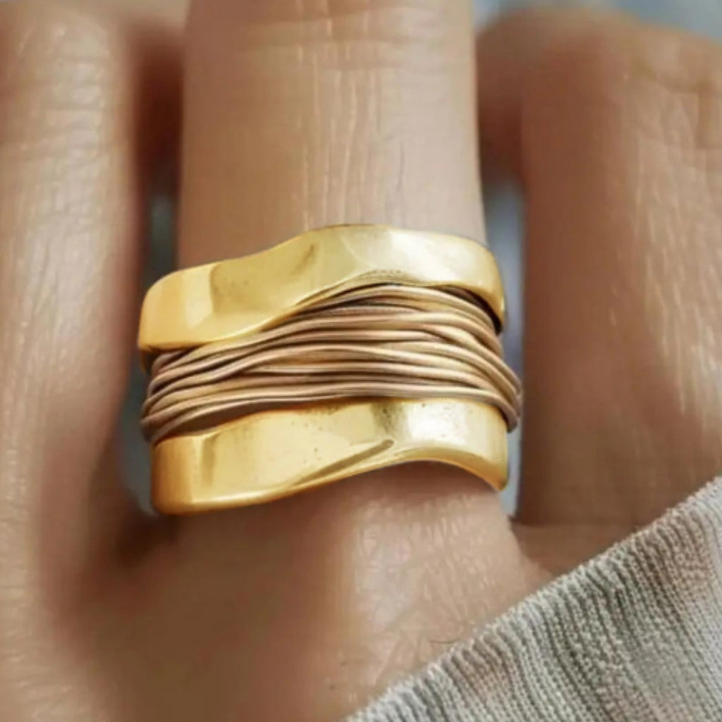 Gitta – Bicolor-Drahtring – Marlena Atelier