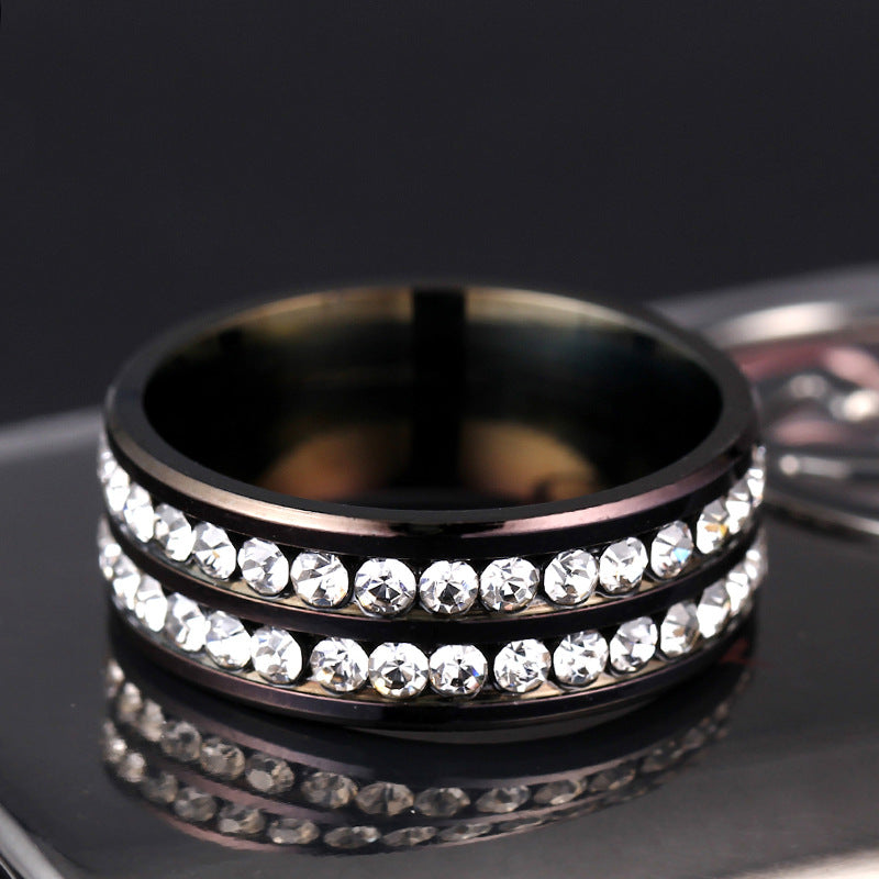 Ring Damen goldfarben mit funkelnden Verzierungen, modern und elegant - 10 - Marlena-atelier