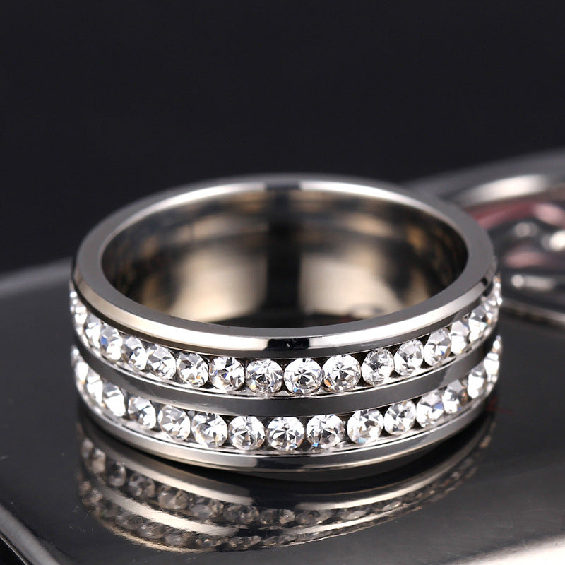 Ring Damen goldfarben mit funkelnden Verzierungen, modern und elegant - 11 - Marlena-atelier