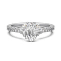 Ring Damen goldfarben mit Herz-Anhänger und Schleife, elegant für besondere Anlässe - 6 - Marlena-atelier
