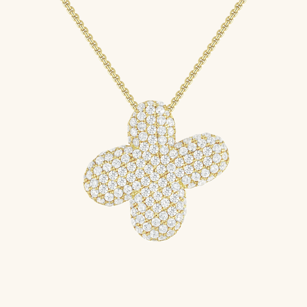 Halskette Damen goldfarben mit Initial-Anhänger, glamourös für besondere Anlässe - 30 - Marlena-atelier