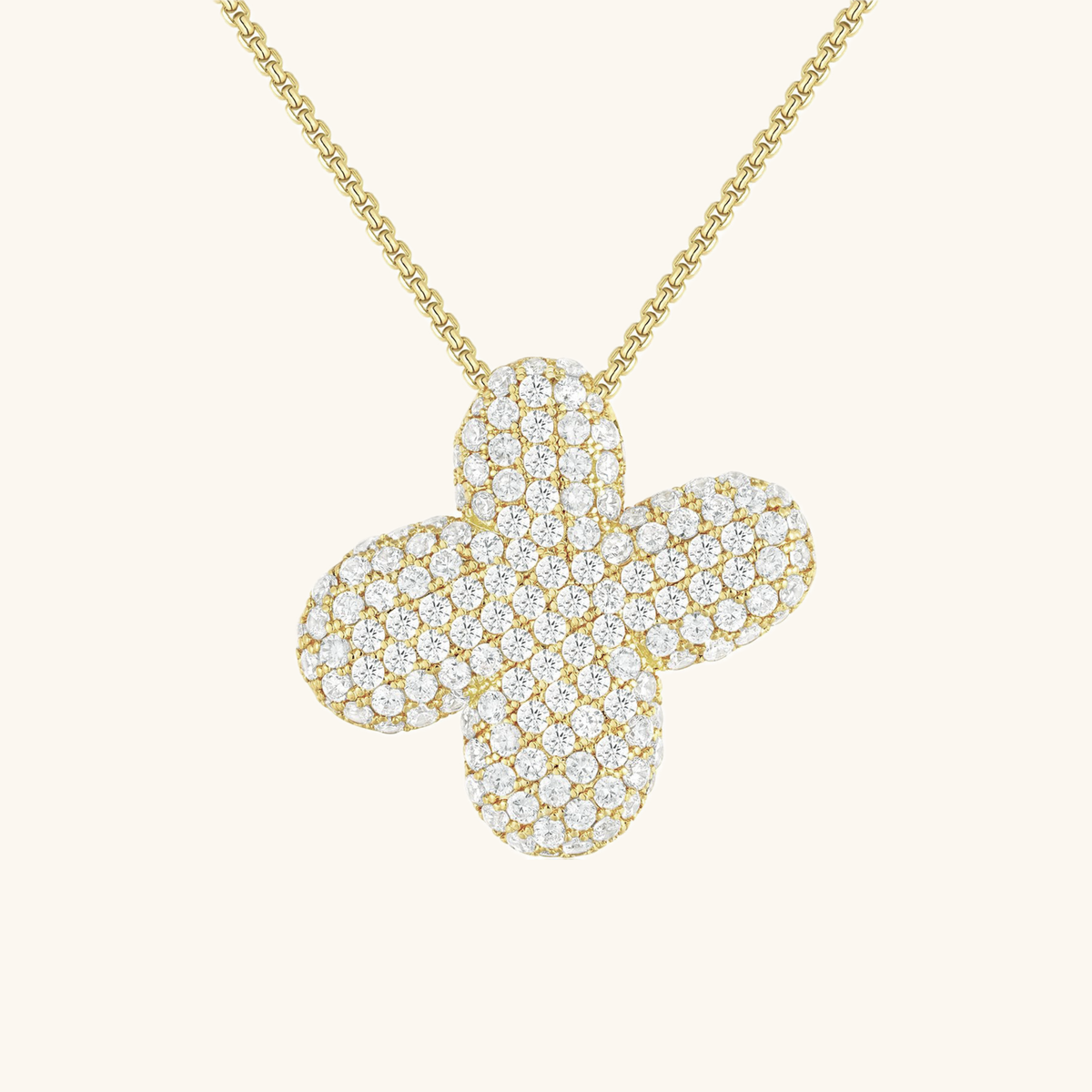 Halskette Damen goldfarben mit Initial-Anhänger, glamourös für besondere Anlässe - 30 - Marlena-atelier