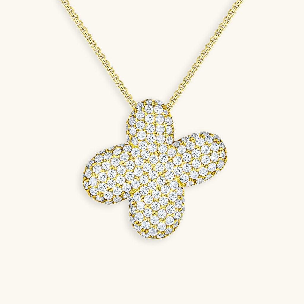 Halskette Damen goldfarben mit Initial-Anhänger, glamourös für besondere Anlässe - 33 - Marlena-atelier