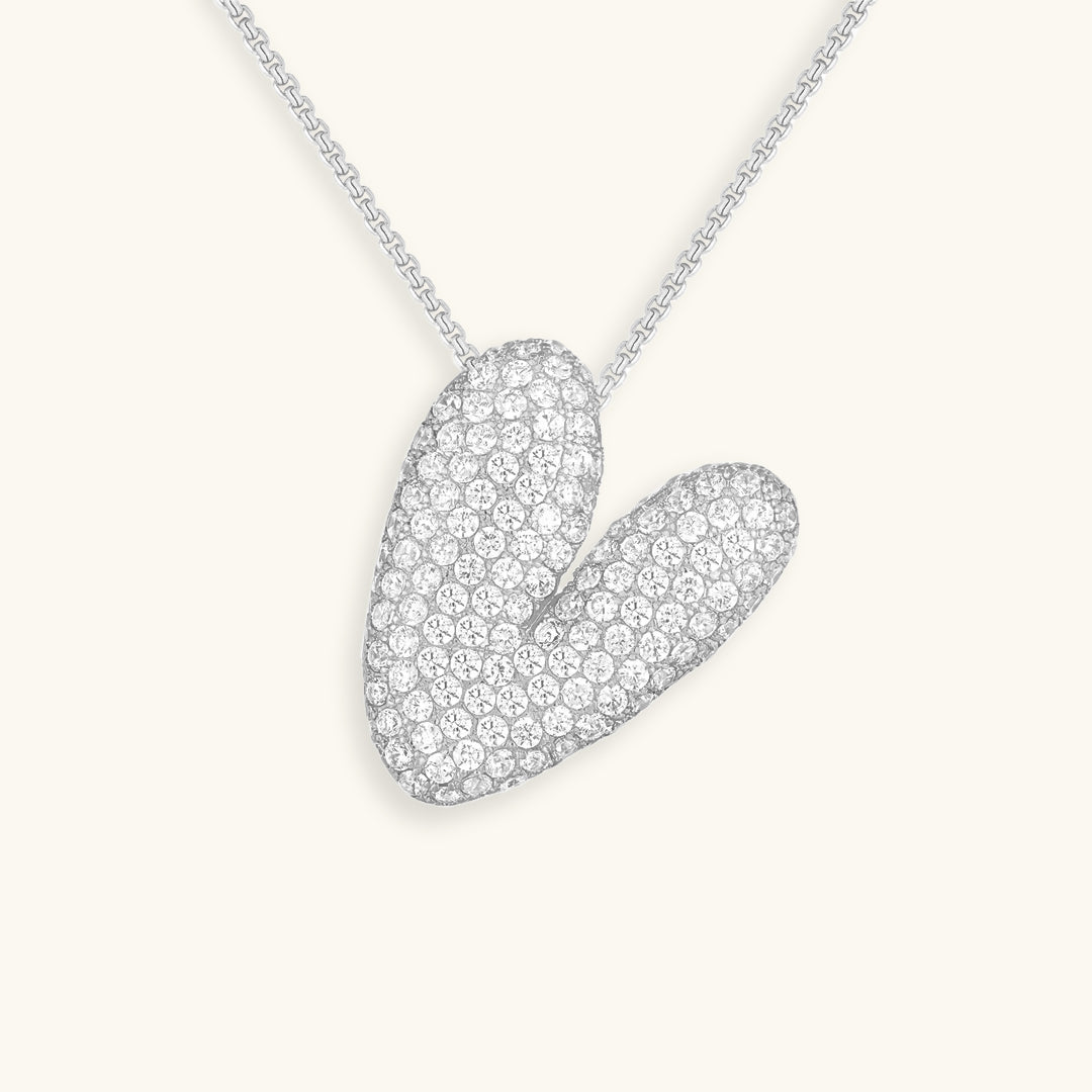 Halskette Damen goldfarben mit Initial-Anhänger, glamourös für besondere Anlässe - 57 - Marlena-atelier