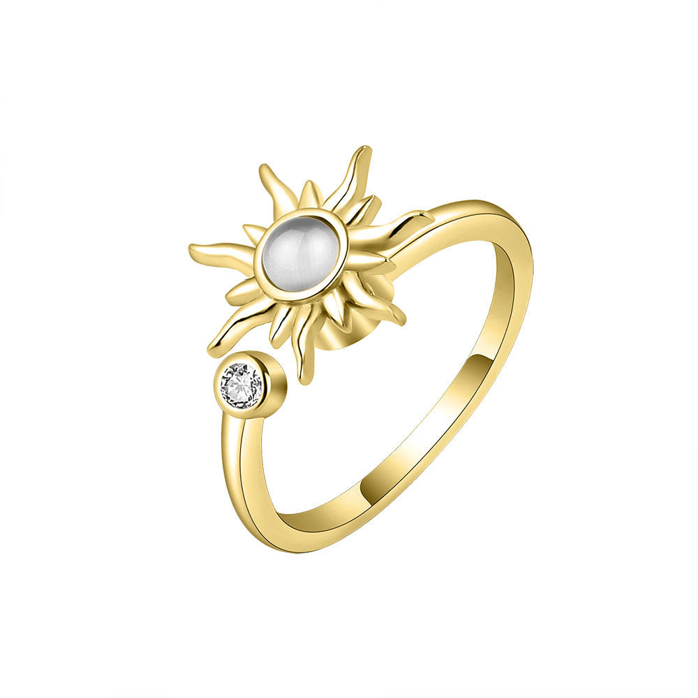 Ring Damen silberfarben mit geometrischem Design, modern und verspielt - 2 - Marlena-atelier