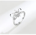 Ring Damen silberfarben mit geometrischem Design, modern und verspielt - 4 - Marlena-atelier