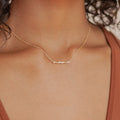 Halskette Damen goldfarben mit 'Mama'-Anhänger, elegant für besondere Anlässe - 4 - Marlena-atelier