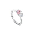 Ring Damen silberfarben mit Herz-Anhängern, verspielt für besondere Anlässe - 7 - Marlena-atelier