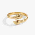 Ring Damen goldfarben mit verspieltem Hand-Design, modern und elegant - 1 - Marlena-atelier