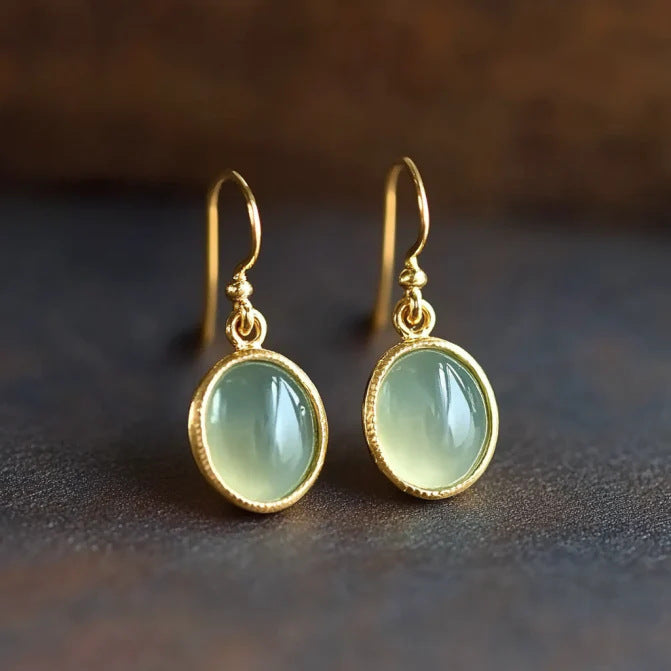 Jadwiga – Jade-Ohrhänger – Marlena Atelier