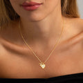 Ida – Initialen-Herzkette – Marlena Atelier