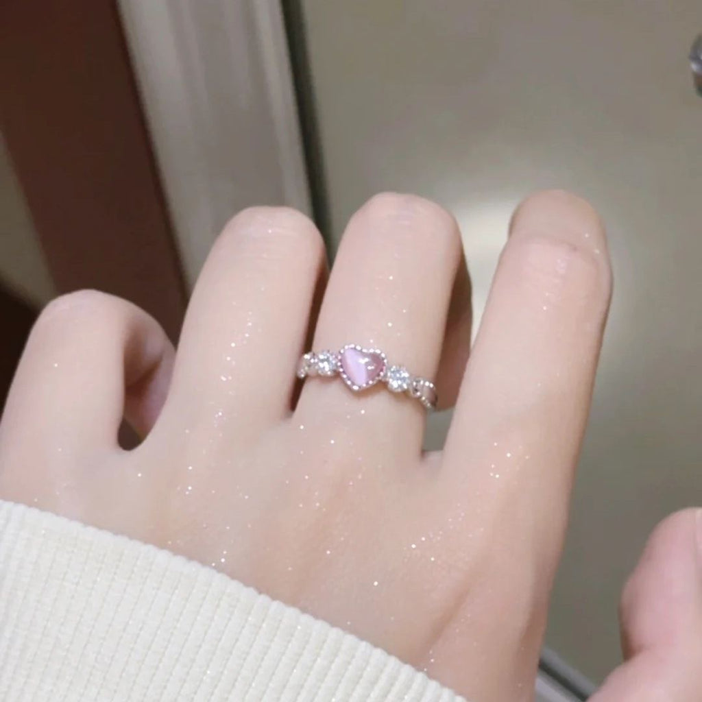 Rosina – Rosa Herz-Ring – Marlena Atelier