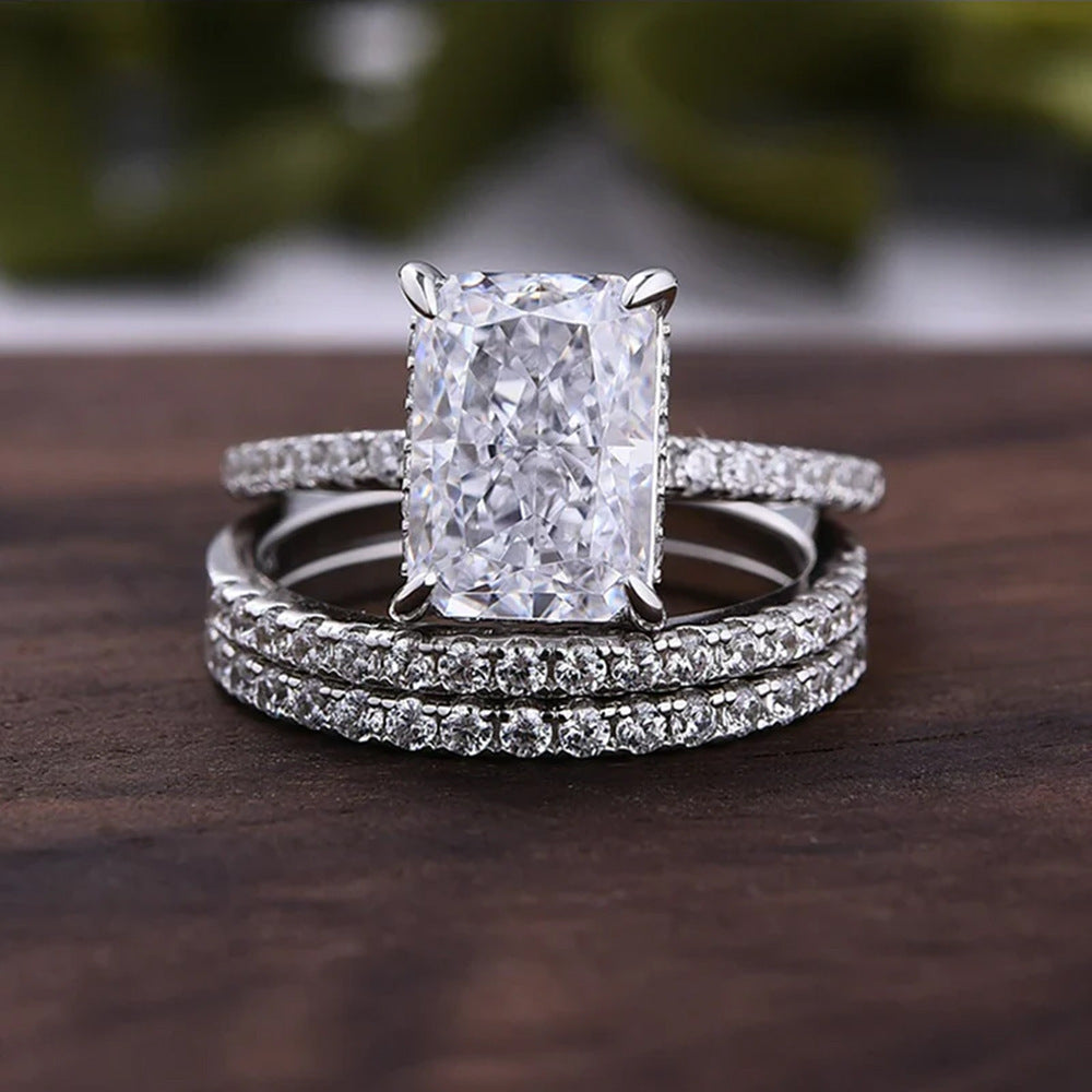 Aurelia – Goldenes Pavé-Ringset – Marlena Atelier