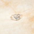 Herzring Damen mit personalisierbaren Namen, glänzend und elegant - 7 - Marlena-atelier