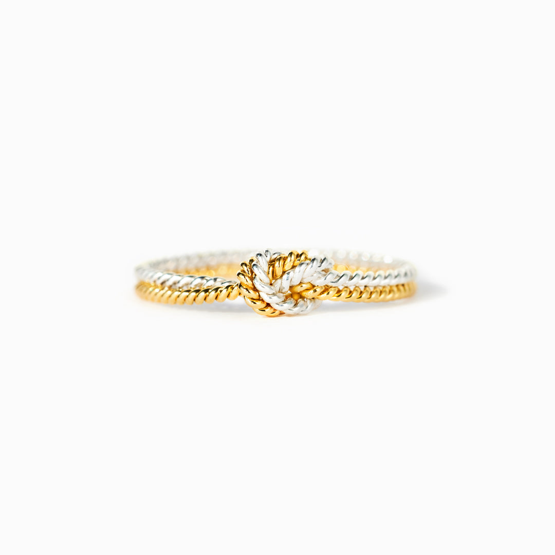 Ring Damen goldfarben mit Knoten-Design, elegant und romantisch - 1 - Marlena-atelier