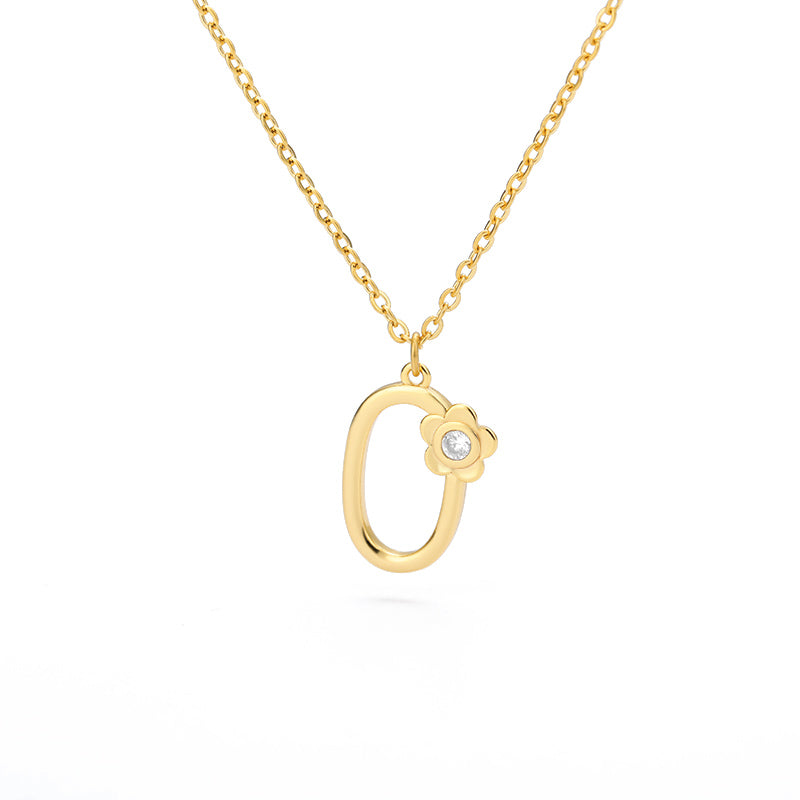 Halskette Damen goldfarben mit Blumen-Anhänger, verspielt und elegant - 6 - Marlena-atelier