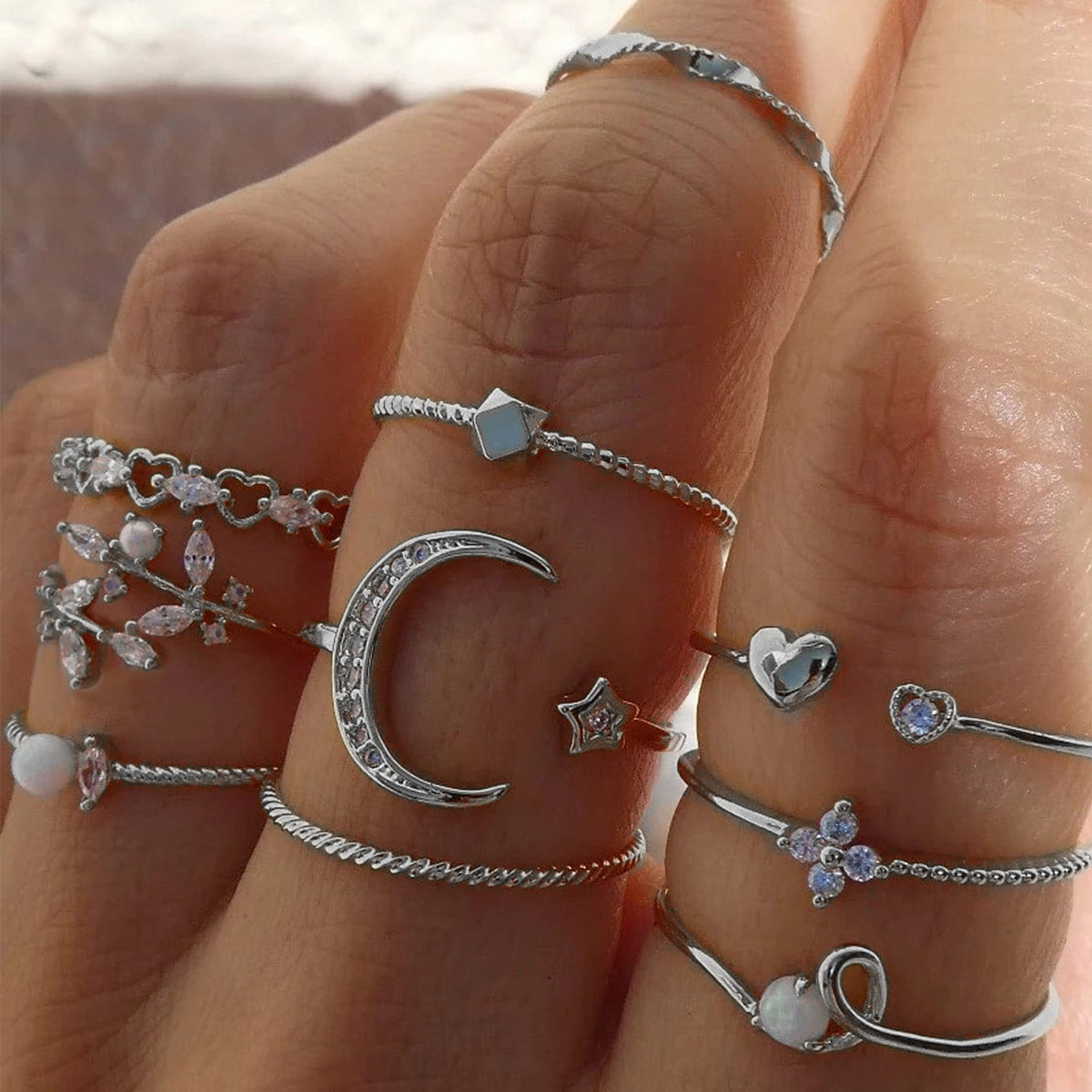 Stella – Sternen-Ringset – Marlena Atelier