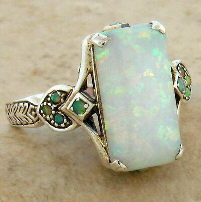 Selma – Opal-Ring in Antiksilber – Marlena Atelier
