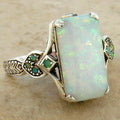 Selma – Opal-Ring in Antiksilber – Marlena Atelier
