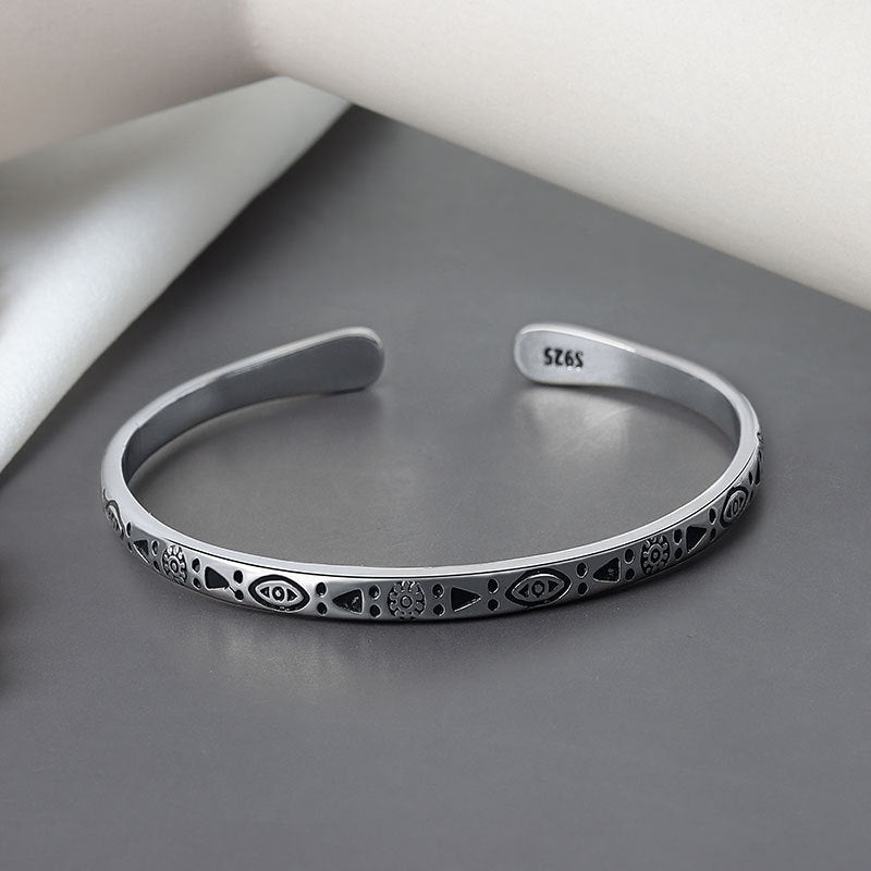 Armband Damen silberfarben mit filigranem Design, modern und elegant - 5 - Marlena-atelier