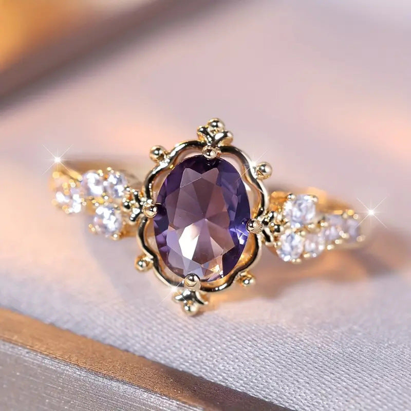 Talia – Tropfen-Zirkonia-Ring – Marlena Atelier