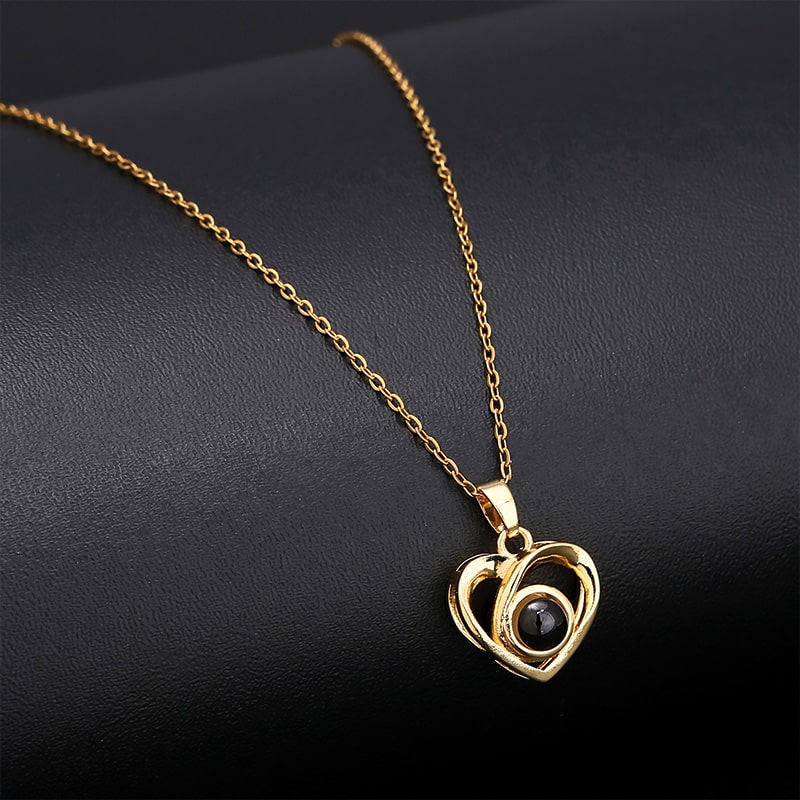 Halskette Damen silberfarben mit Herz-Anhänger, filigran und elegant - 9 - Marlena-atelier