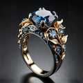 Greta – Vintage-Ring mit Saphirstein – Marlena Atelier