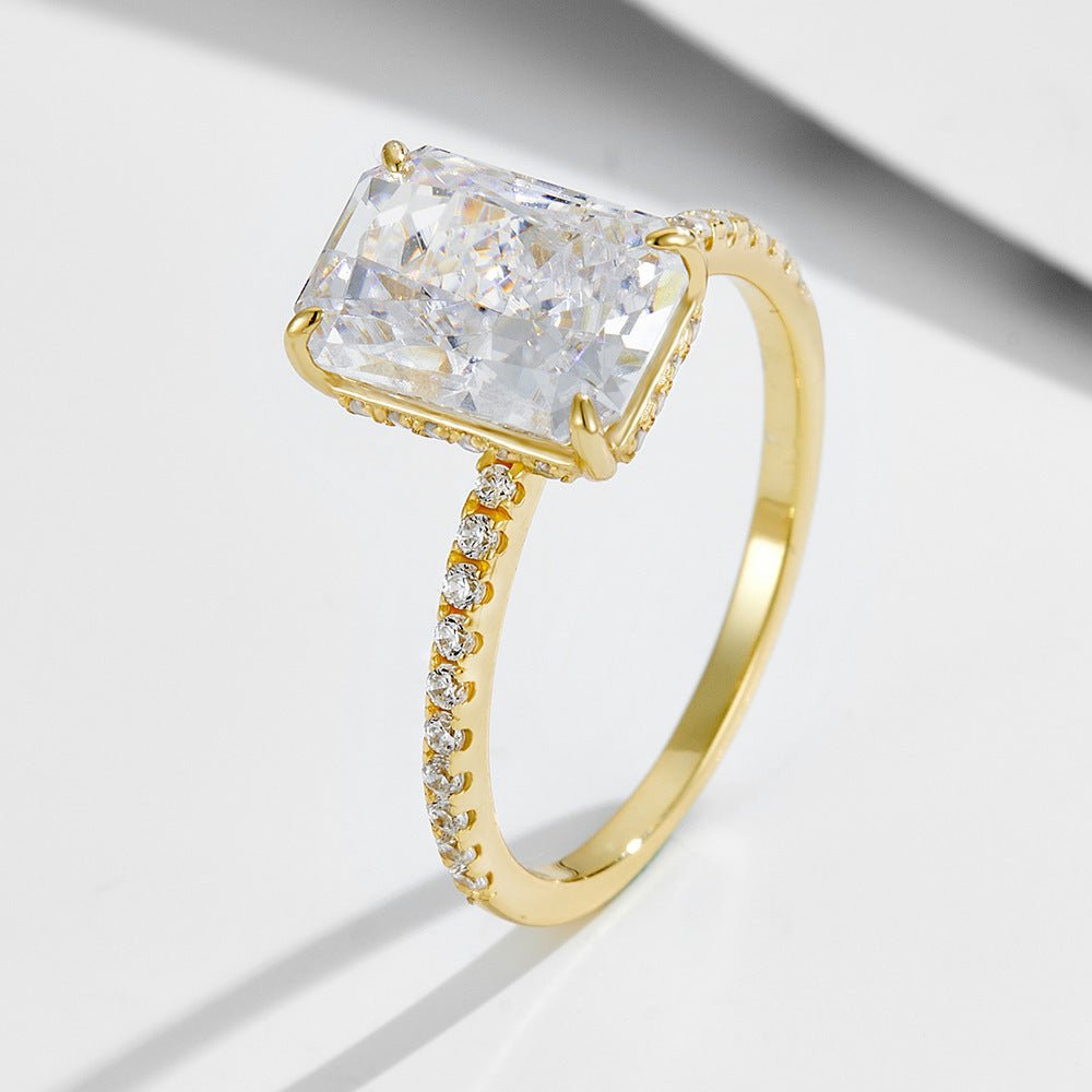 Aurelia – Goldenes Pavé-Ringset – Marlena Atelier