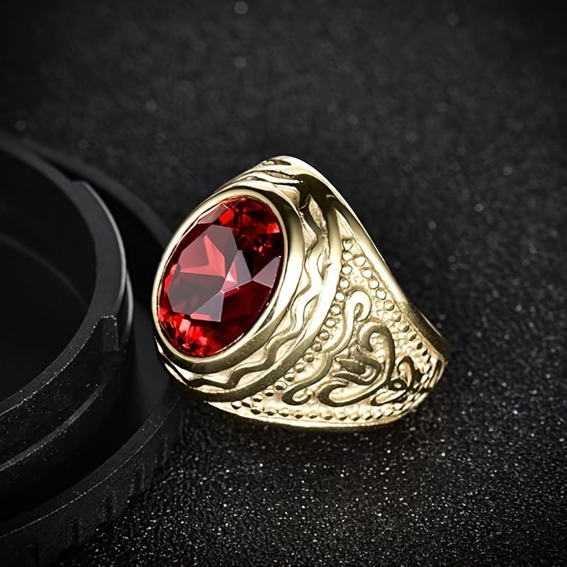 Wilhelm – Gravierter Bandring (Unisex) – Marlena Atelier