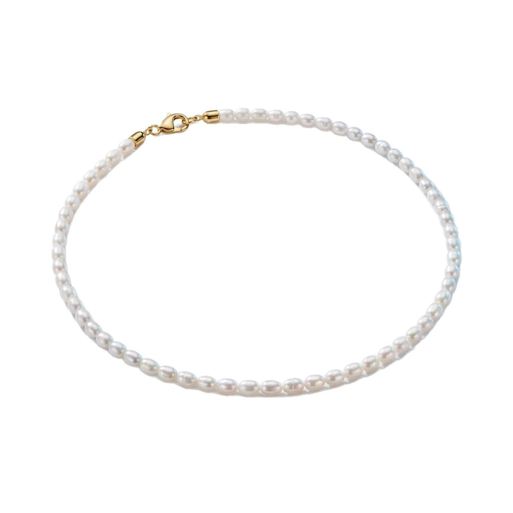 Halskette Damen goldfarben mit Perlen, elegant und zeitlos - 4 - Marlena-atelier