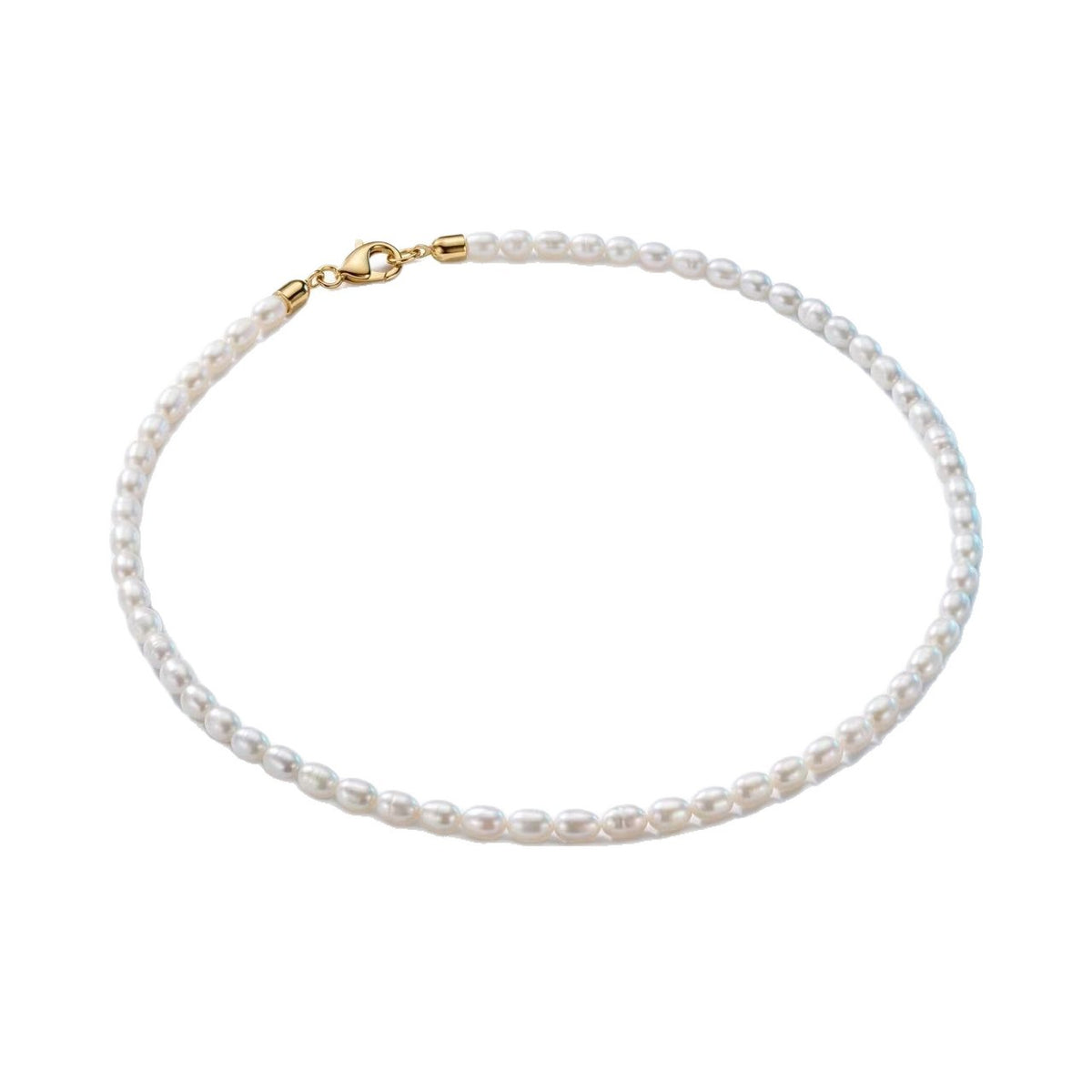 Halskette Damen goldfarben mit Perlen, elegant und zeitlos - 4 - Marlena-atelier