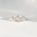 Ring Damen silberfarben mit personalisierten Namen, elegant und modern - 9 - Marlena-atelier