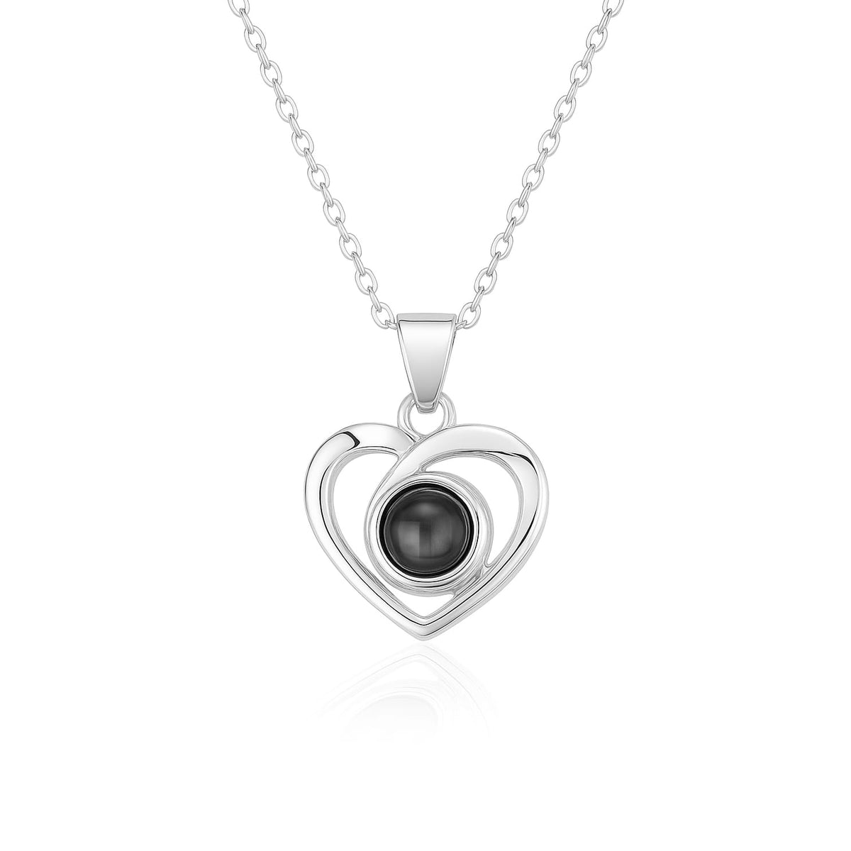 Halskette Damen silberfarben mit Herz-Anhänger, filigran und elegant - 2 - Marlena-atelier