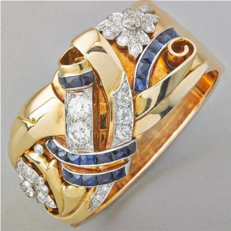 Blanka – Blüten-Ring im Vintage-Stil – Marlena Atelier
