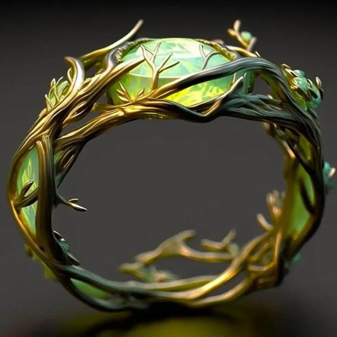 Maeve – Malachit-Ring – Marlena Atelier