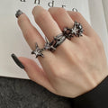 Nova – Sternen-Ringset in Dunkelgold – Marlena Atelier