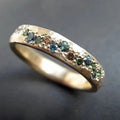 Ottilie – Opal-Ring mit Sternenband – Marlena Atelier