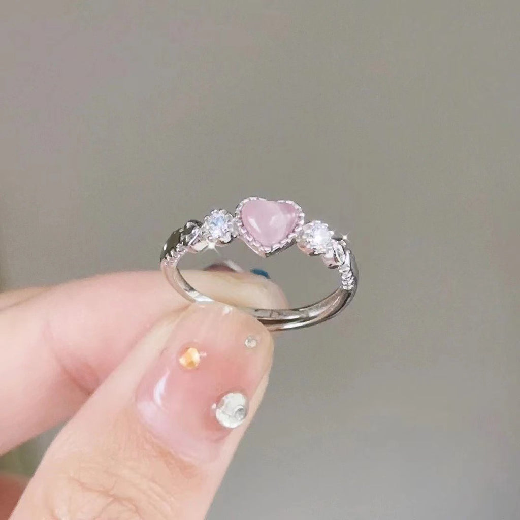 Rosina – Rosa Herz-Ring – Marlena Atelier