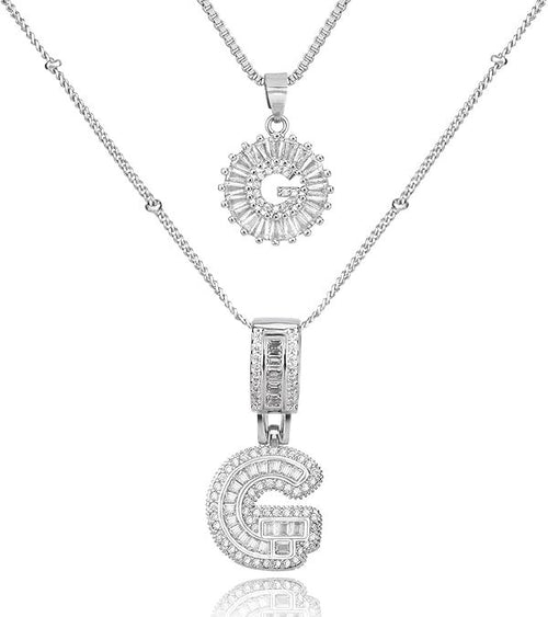 Alma – Vergoldete Initialenkette – Marlena Atelier