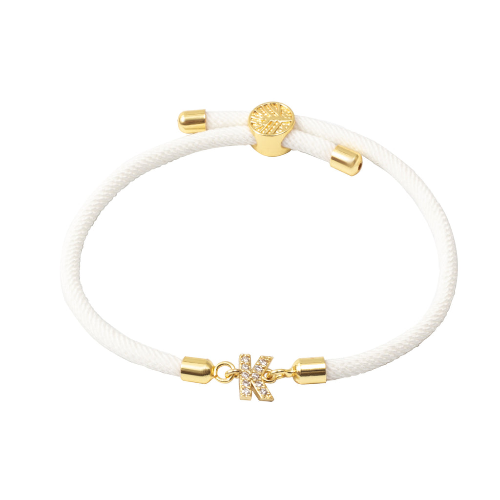 Armband Damen schwarz mit Buchstaben-Anhänger, modern und individuell - 12 - Marlena-atelier