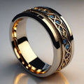 Ring Damen goldfarben mit filigranem Design, modern und elegant - 1 - Marlena-atelier