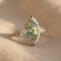 Ring Damen mehrfarbig mit marquiseförmigem Design, elegant und verspielt - 1 - Marlena-atelier